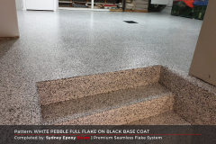 LEVA SIC PROJECT PHOTOS (1200 x 800 px) - WHITE PEBBLE FULL FLAKE ON BLACK BASE COAT