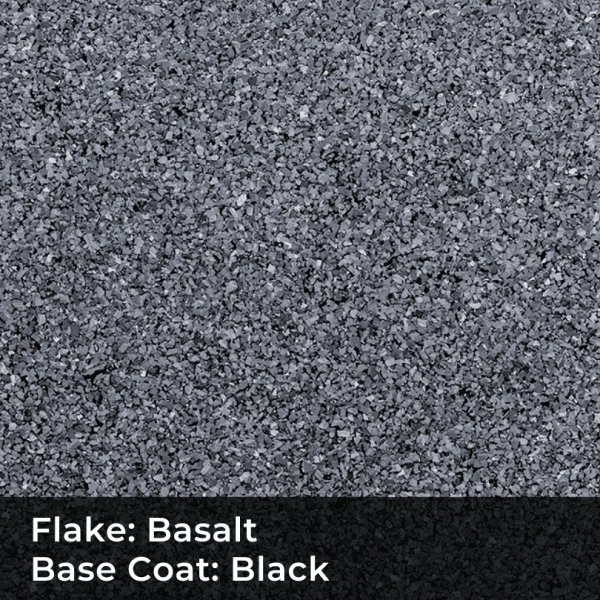 Basalt on Black Flakes