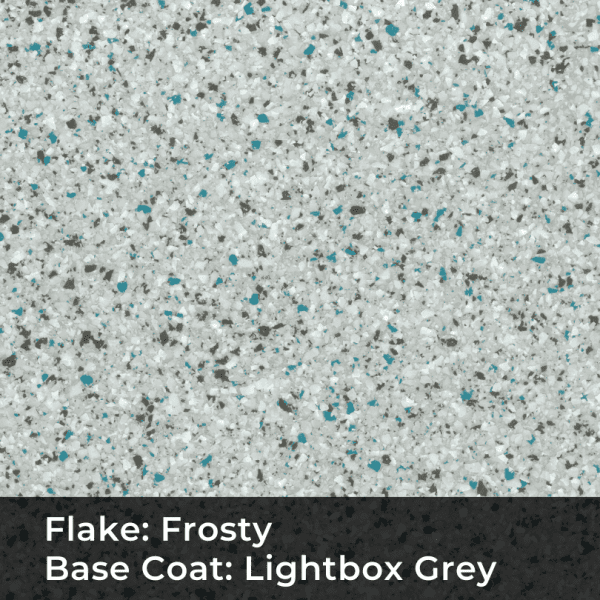 Frosty on Grey FLake Flooring
