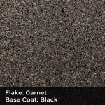 Garnet on Black Flakes