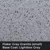 Grey Granite on Grey Epoxy Flakes