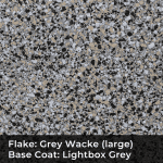 Grey Wacke on Grey Epoxy Flake