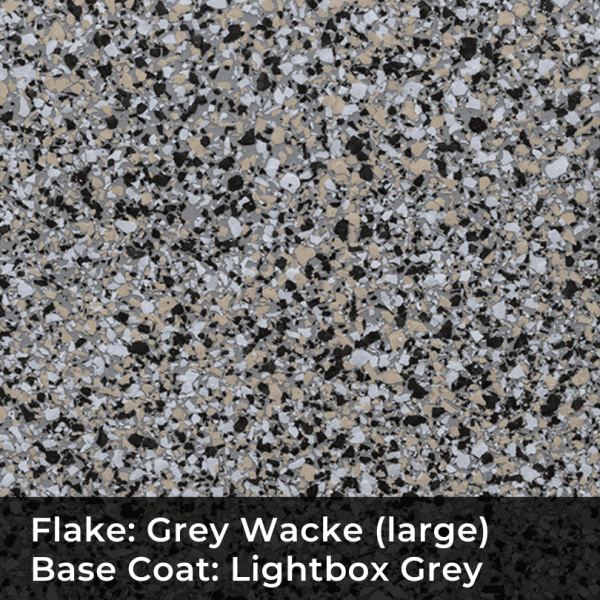 Grey Wacke on Grey Epoxy Flake