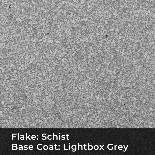 Schist on Grey FLake Floor Coating