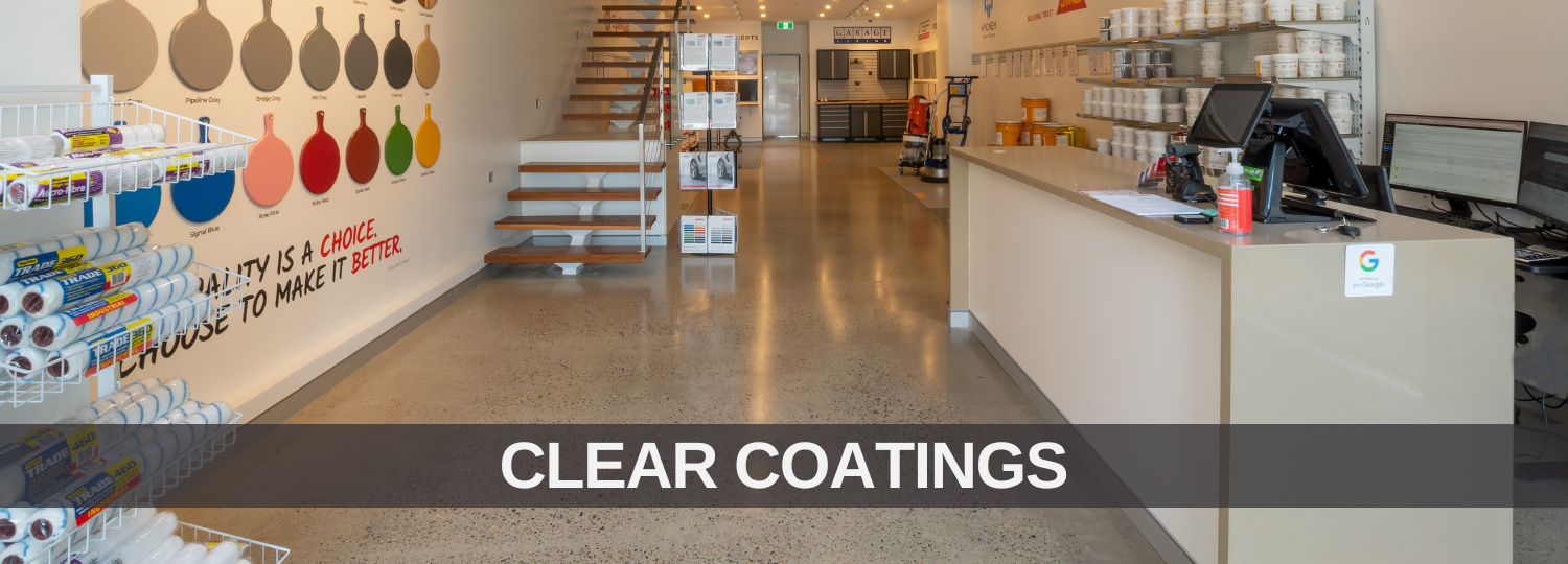 Sydney industrial coatings inner banner page Clear Finishes at Sydney Industrial Coatings Northbridge Showroom