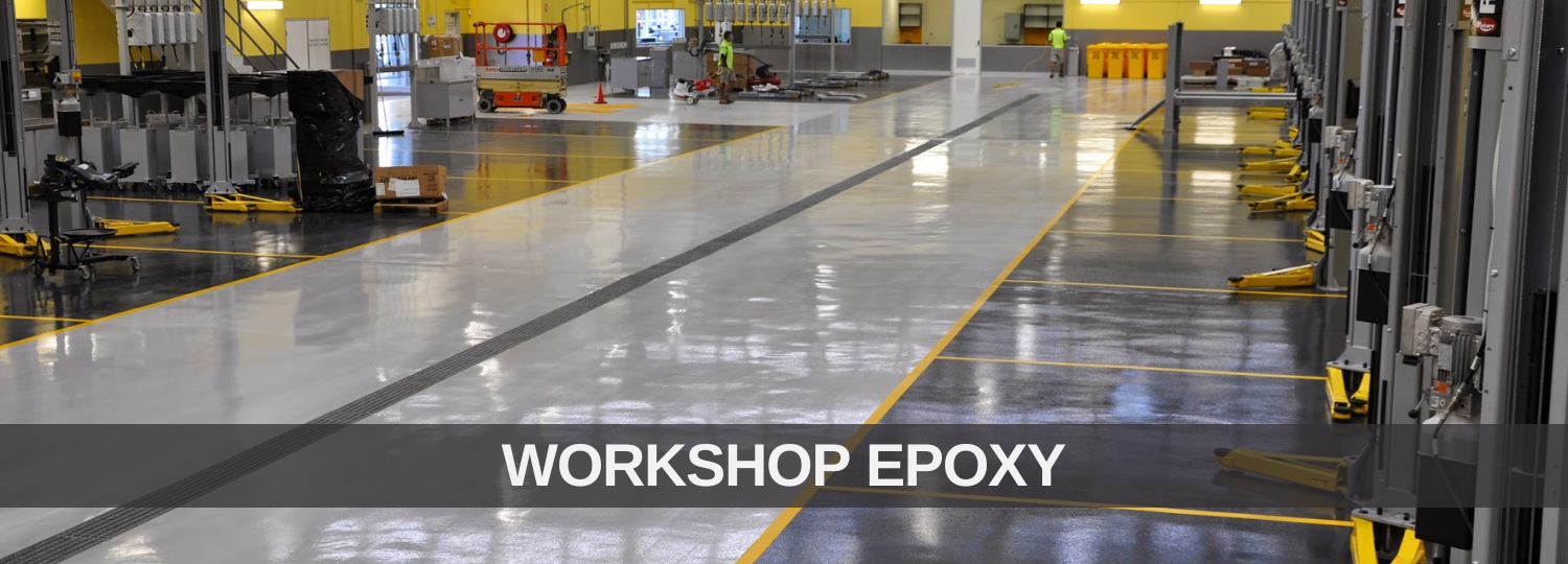 Workshop floor painted in epoxy by Sydney Epoxy Floors