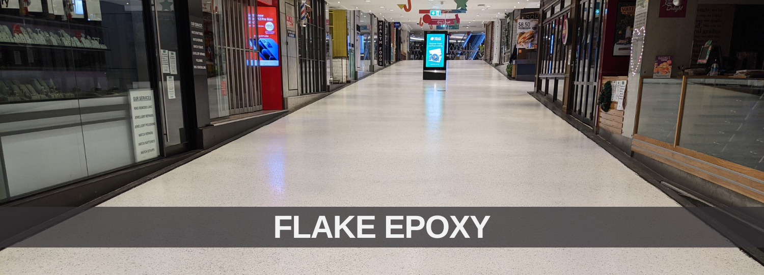 Shopping Centre floor painted in epoxy by Sydney Epoxy Floors