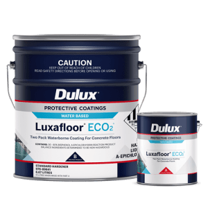 dulux luxafloor eco2 - low build, water borne, two-pack epoxy.