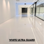 UltraGuard 95 Polyaspartic Coating applied in office - White colour