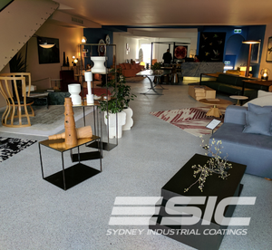 Epoxy Flake Floors for Showrooms, Retail Stores and Offices