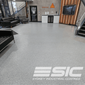 Flake Epoxy Flooring in Warehouses