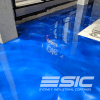 Blue Metallic Epoxy Flooring
