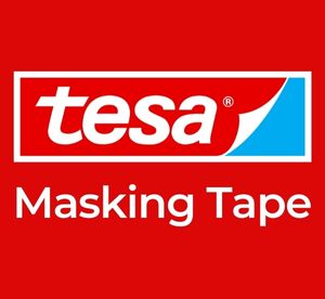 TESA MASKING TAPE RED AND WHITE WRITTING